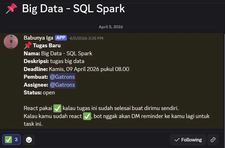 Bot Discord Reminder