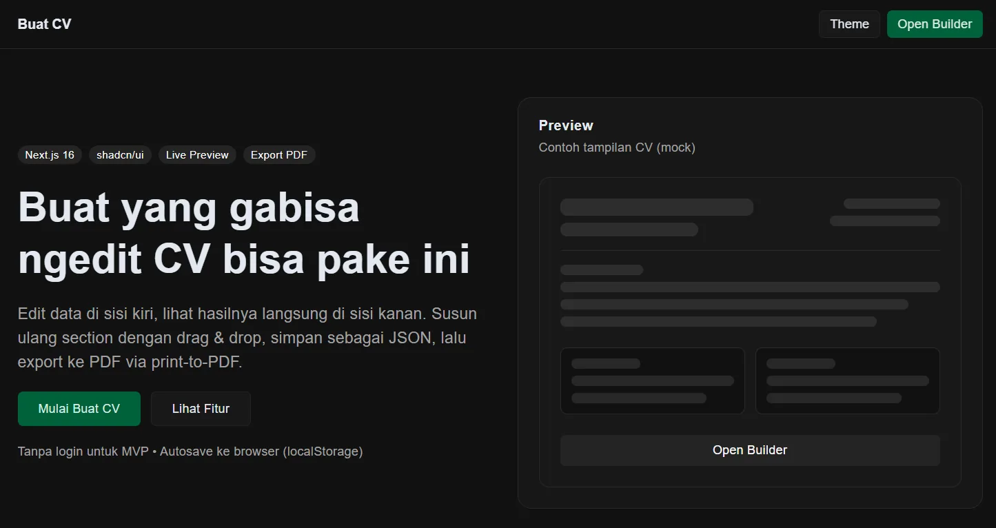 CV Builder