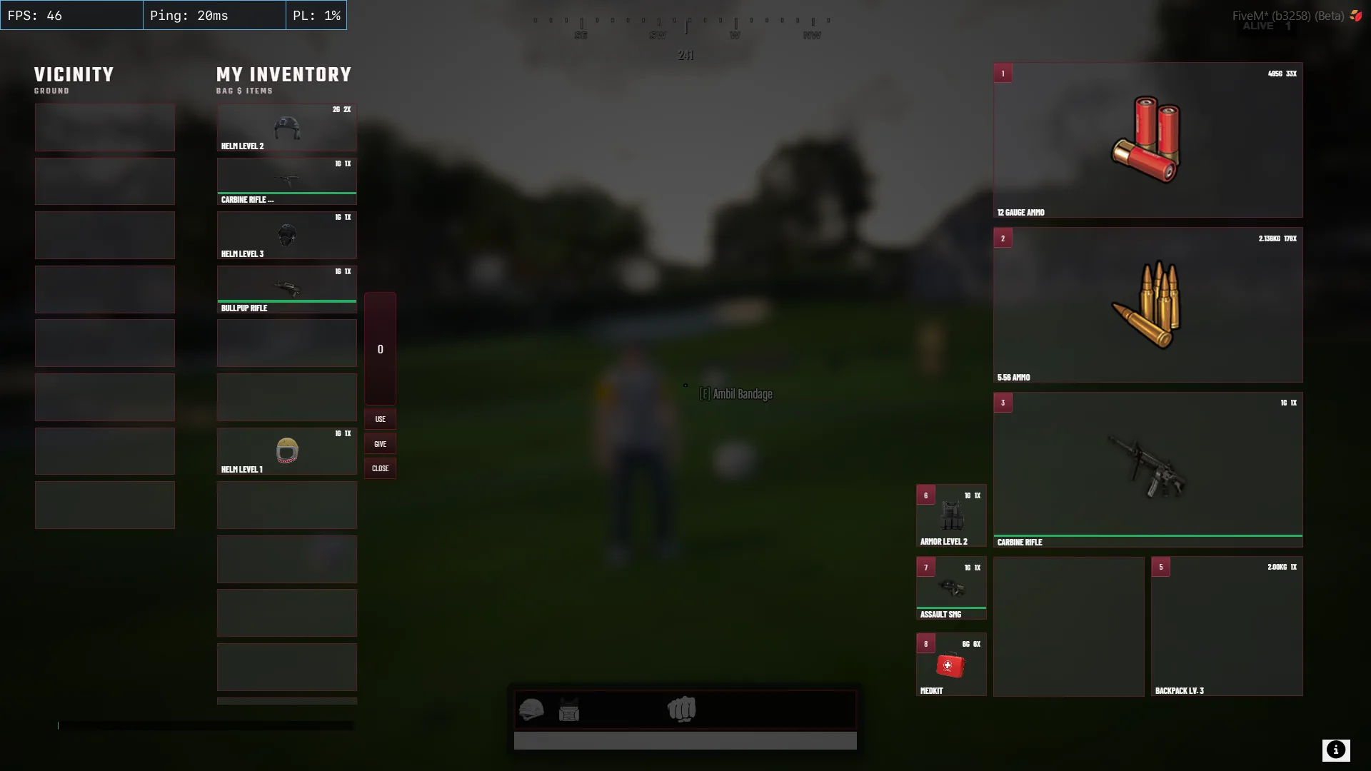 Ox_inventory Redesign PUBG style