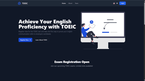Sistem Informasi Pendaftaran Ujian TOEIC